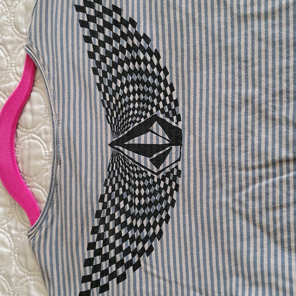 Vintage Volcom Striped Long Sleeve Shirt
